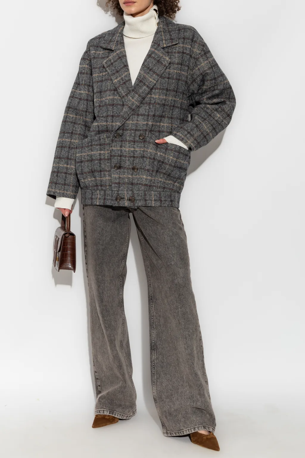 Foldover Neck Sweater