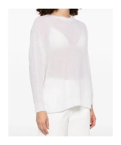 Round-Collar And Long-Sleeved Sweater