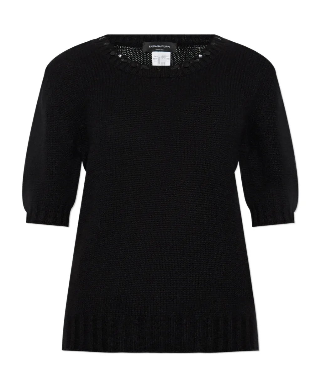Embellished Neck Knitwear
