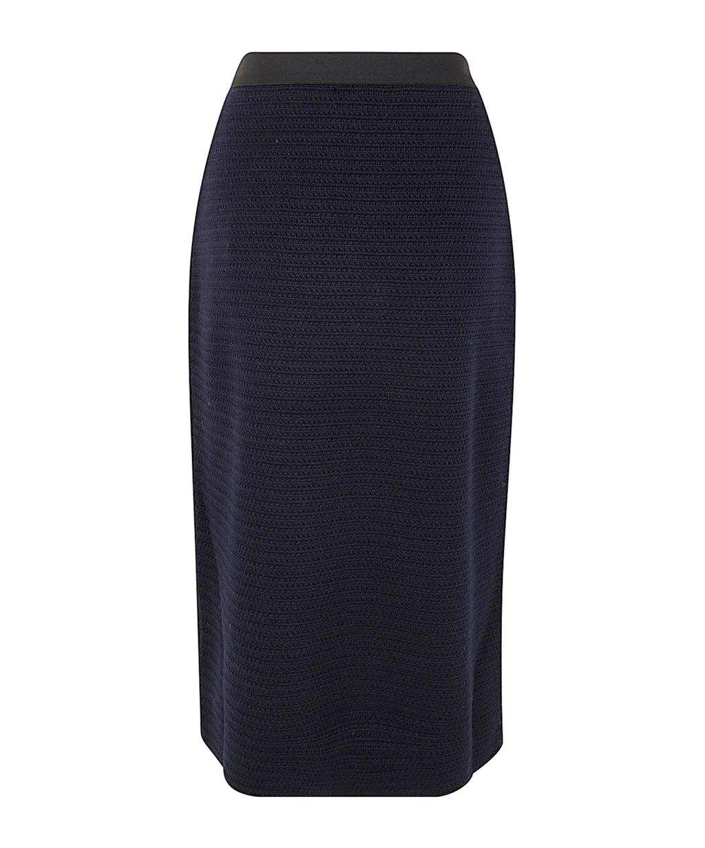 Elasticated Waistband Pencil Skirt