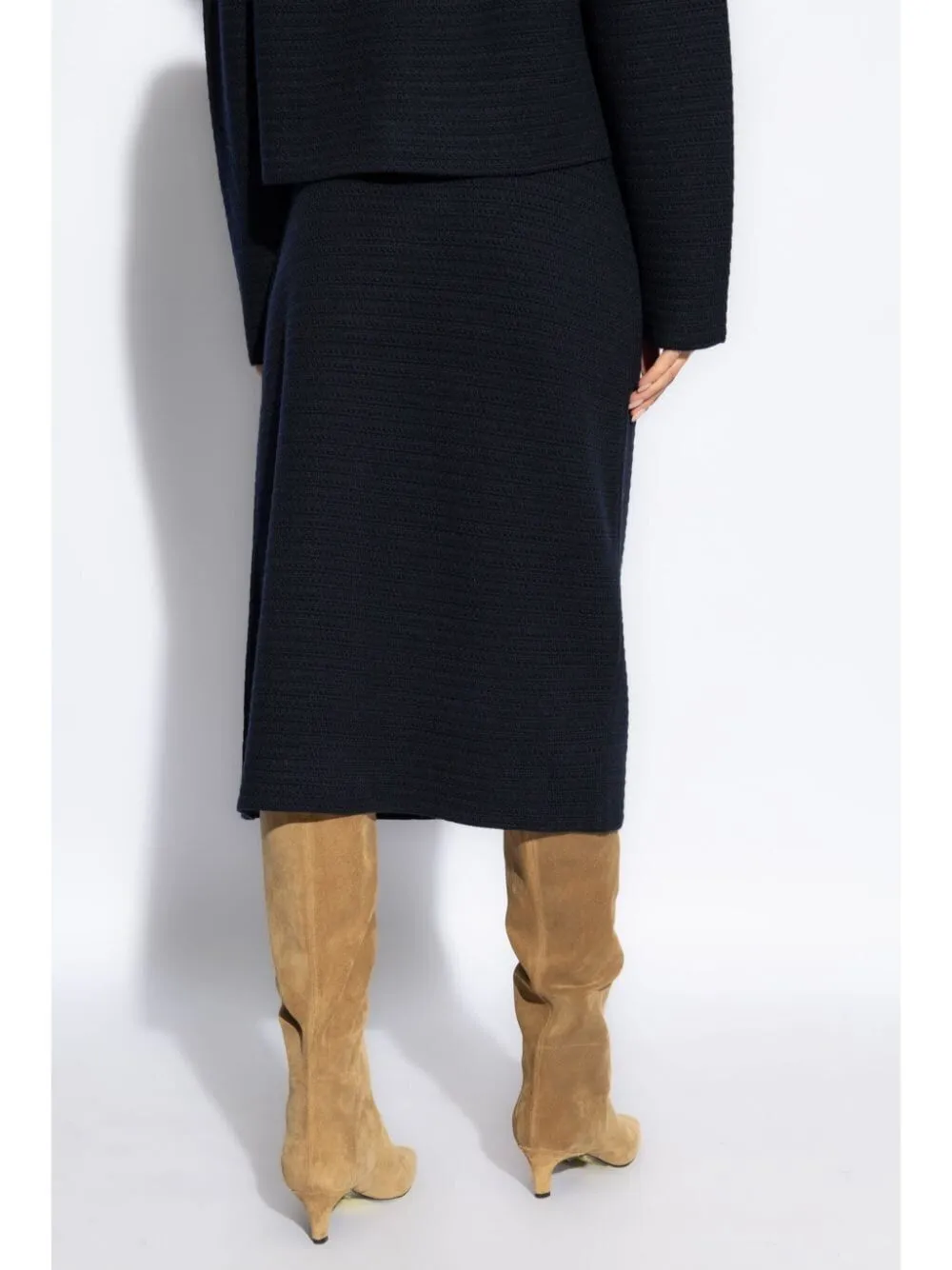 Elasticated Waistband Pencil Skirt