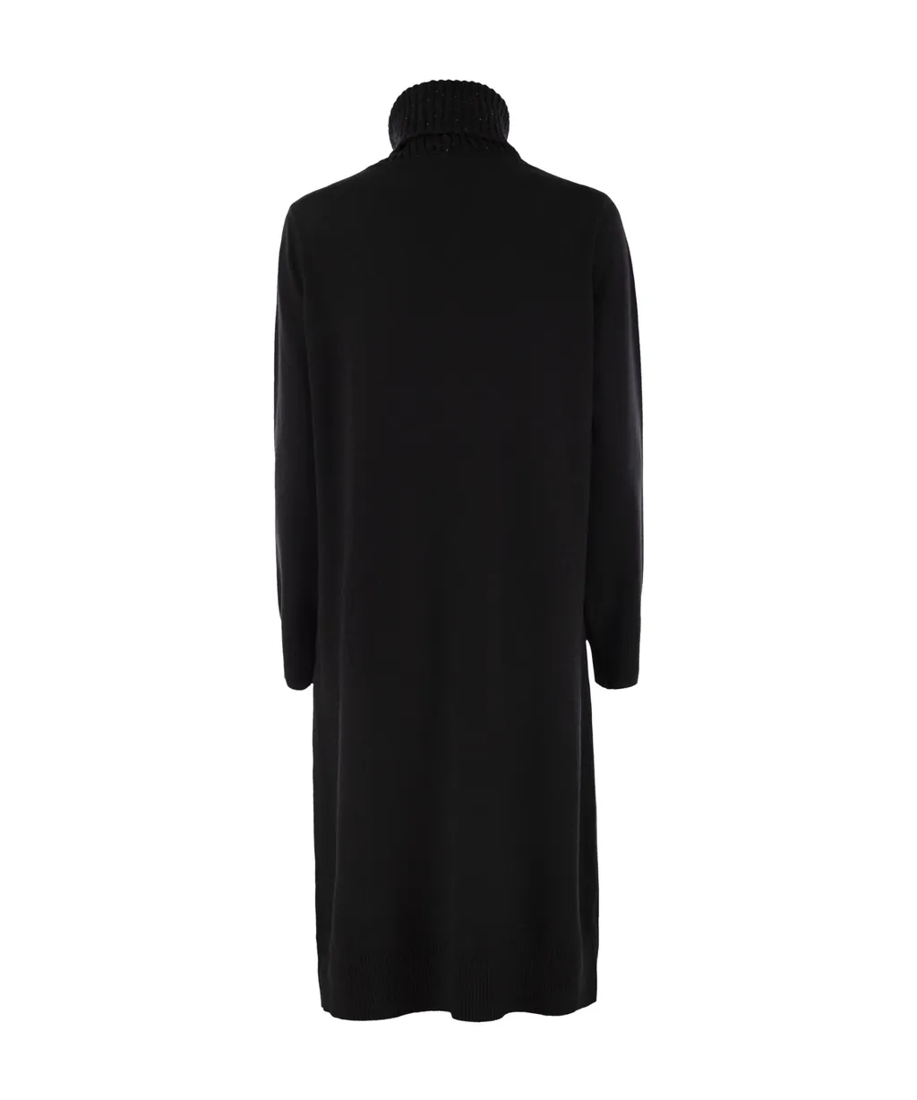 High Neck Knitted Dress
