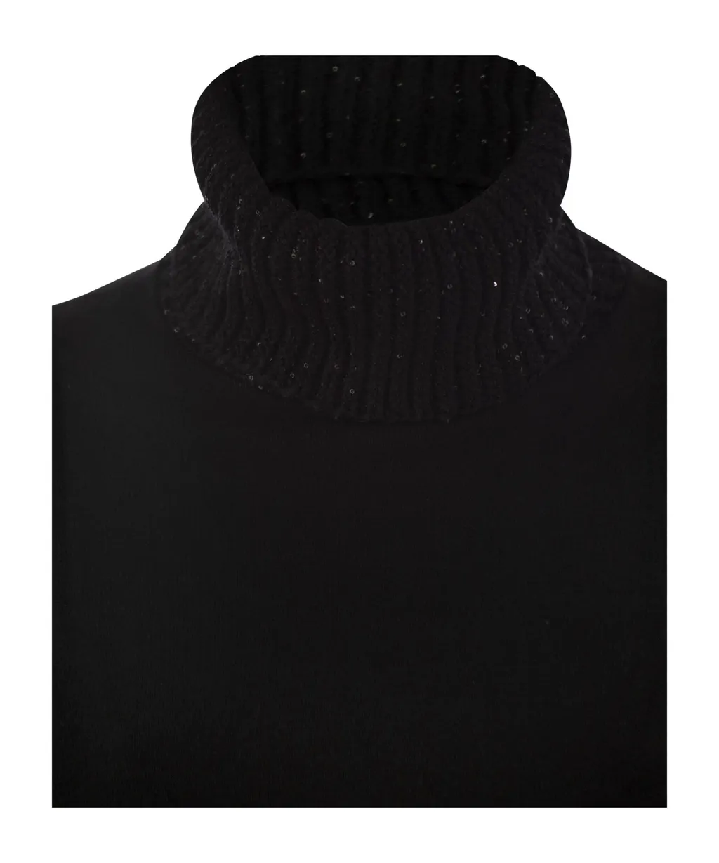 High Neck Knitted Dress