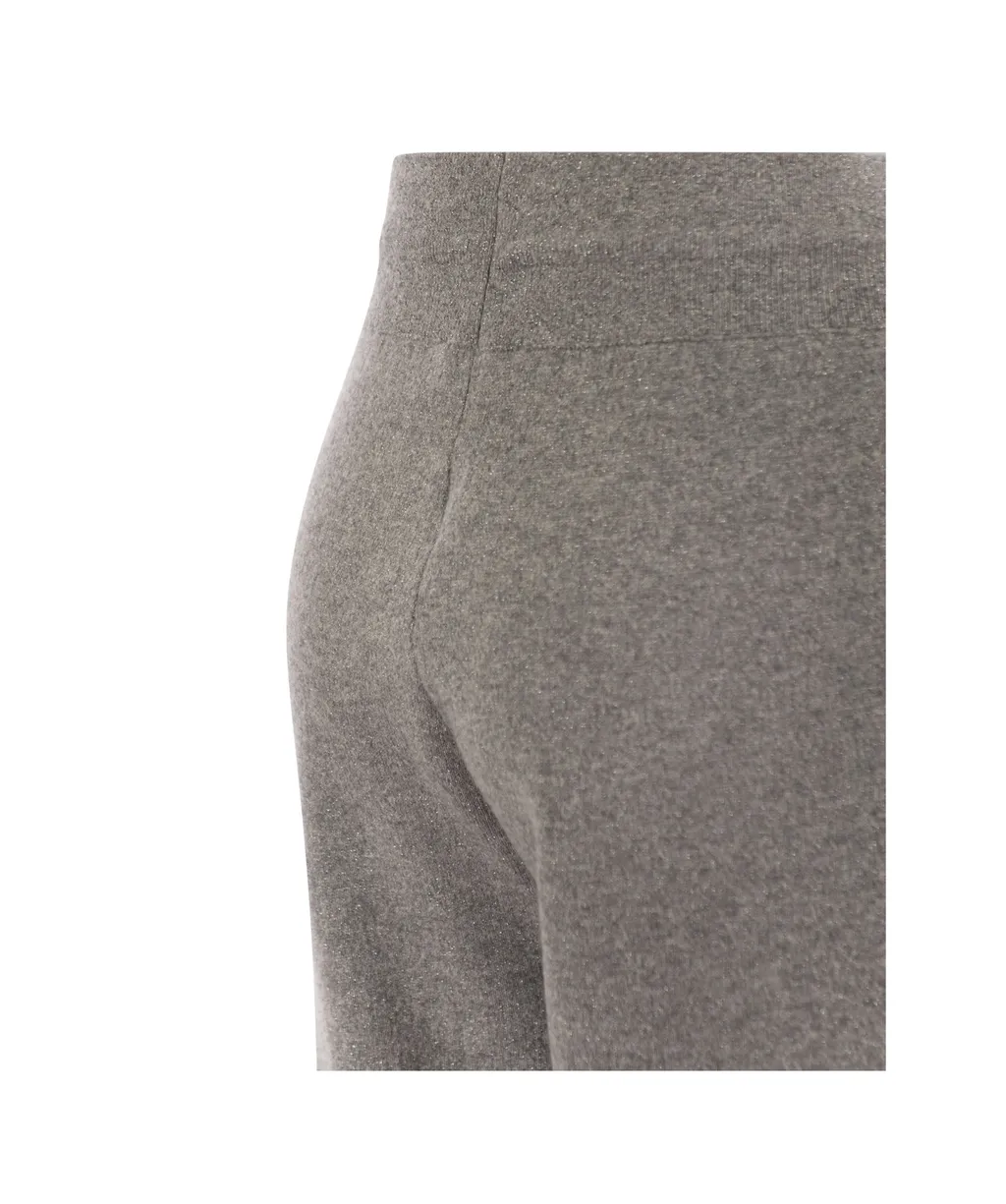 Lurex Detailed Drawstring Trousers