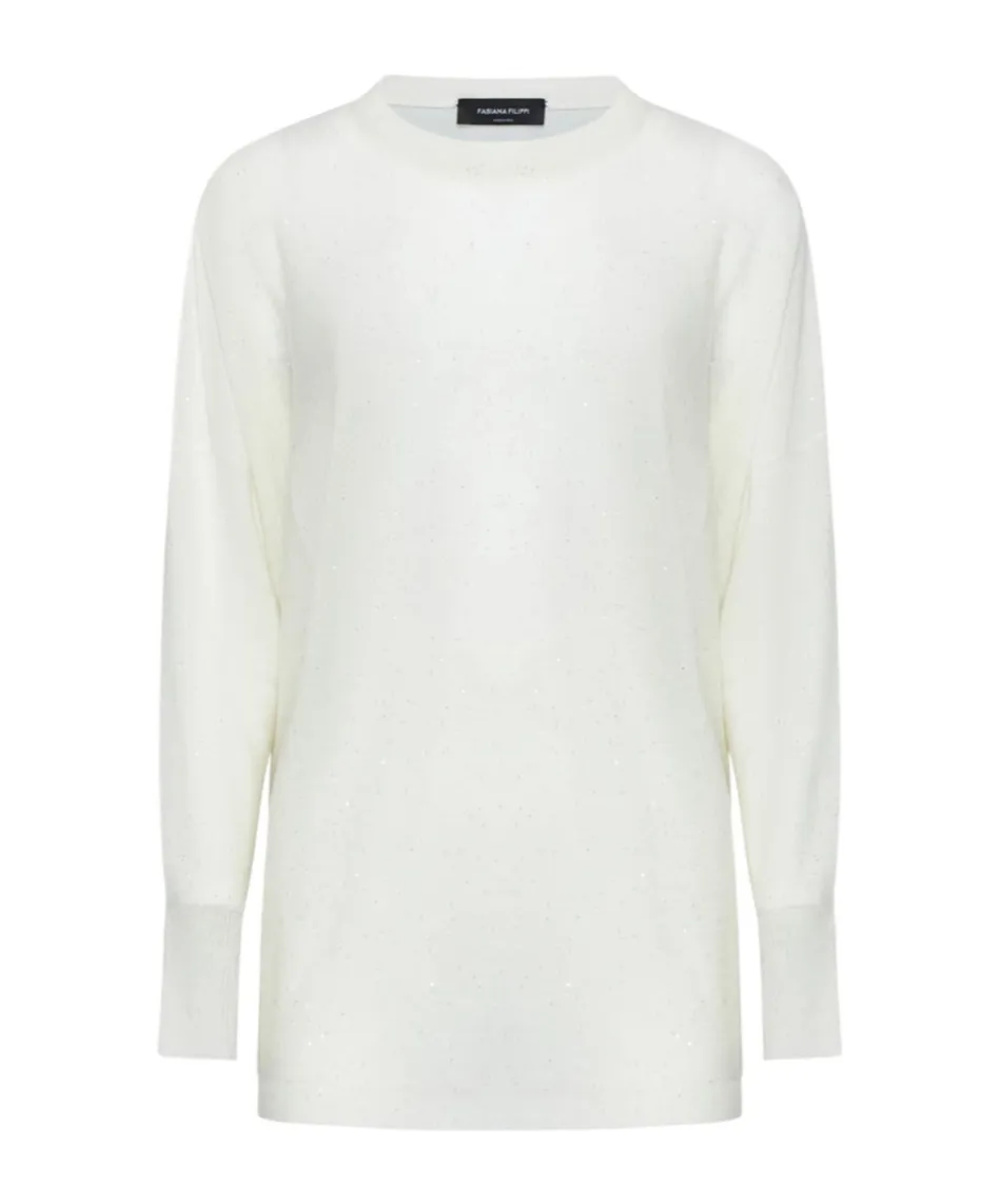 Sequin-Embellished Knitted Jumper
