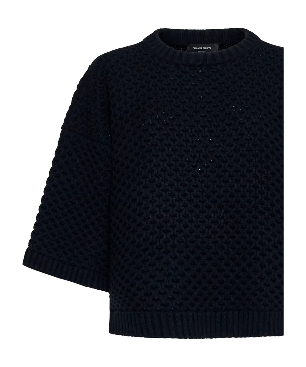 Cropped Oversized Jumper