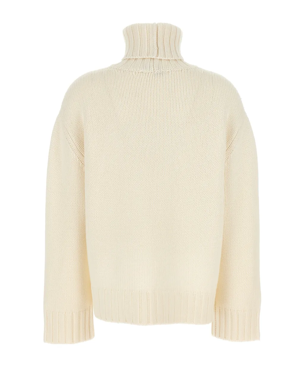 High Neck Ribbed Sweater