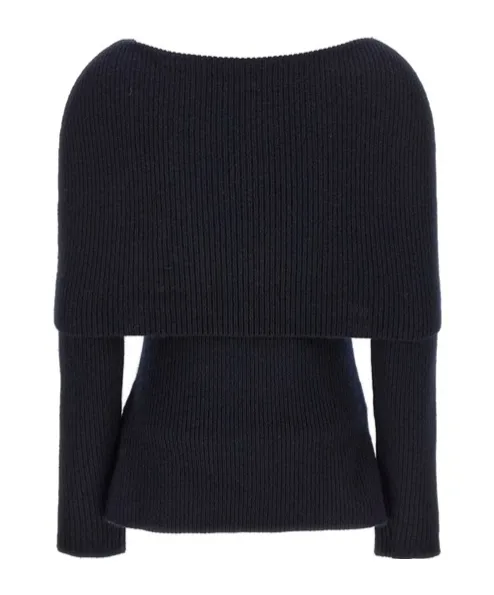 Off The Shoulder Long Sleeve Knit Top