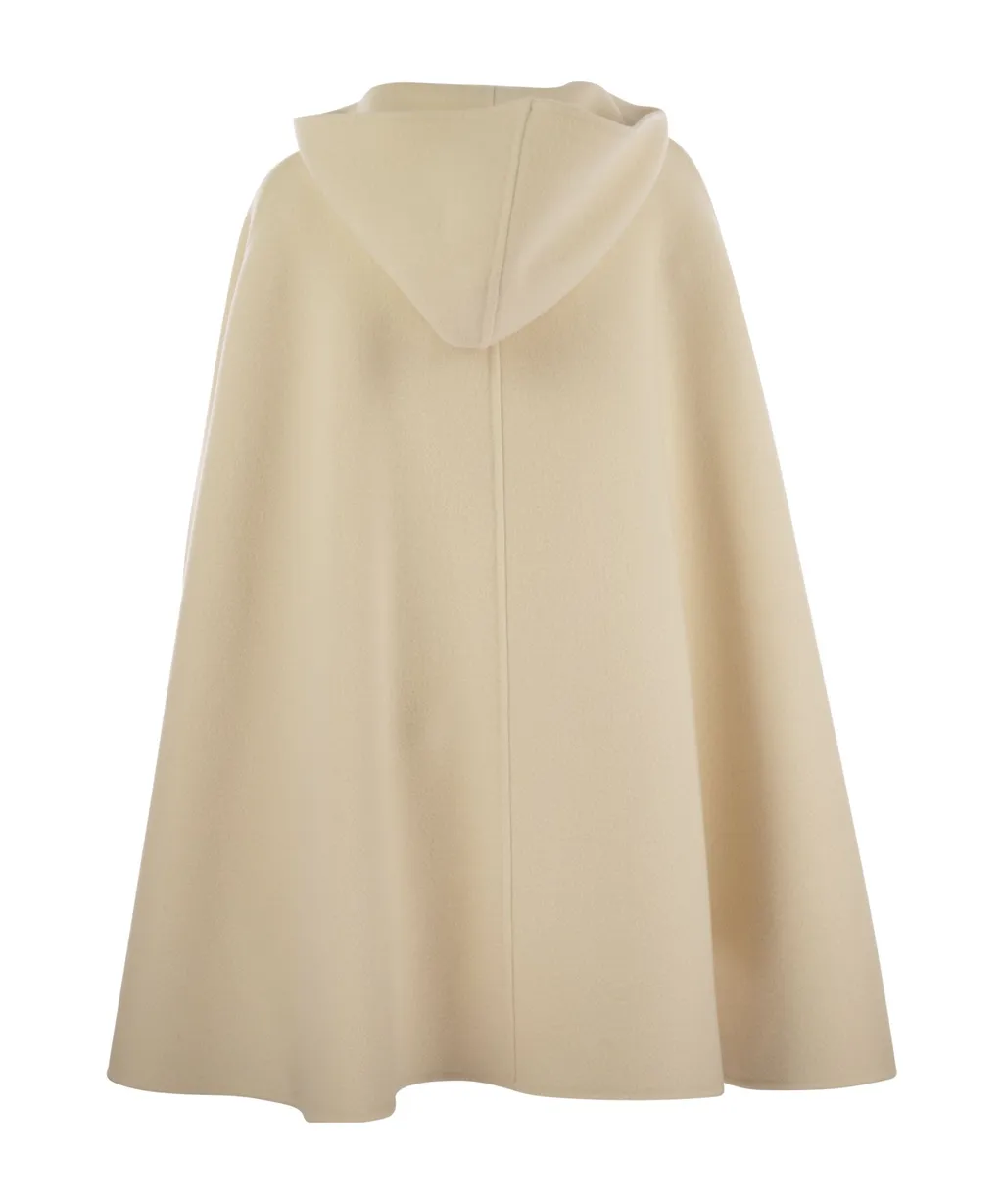 Hooded Button-Up Cape