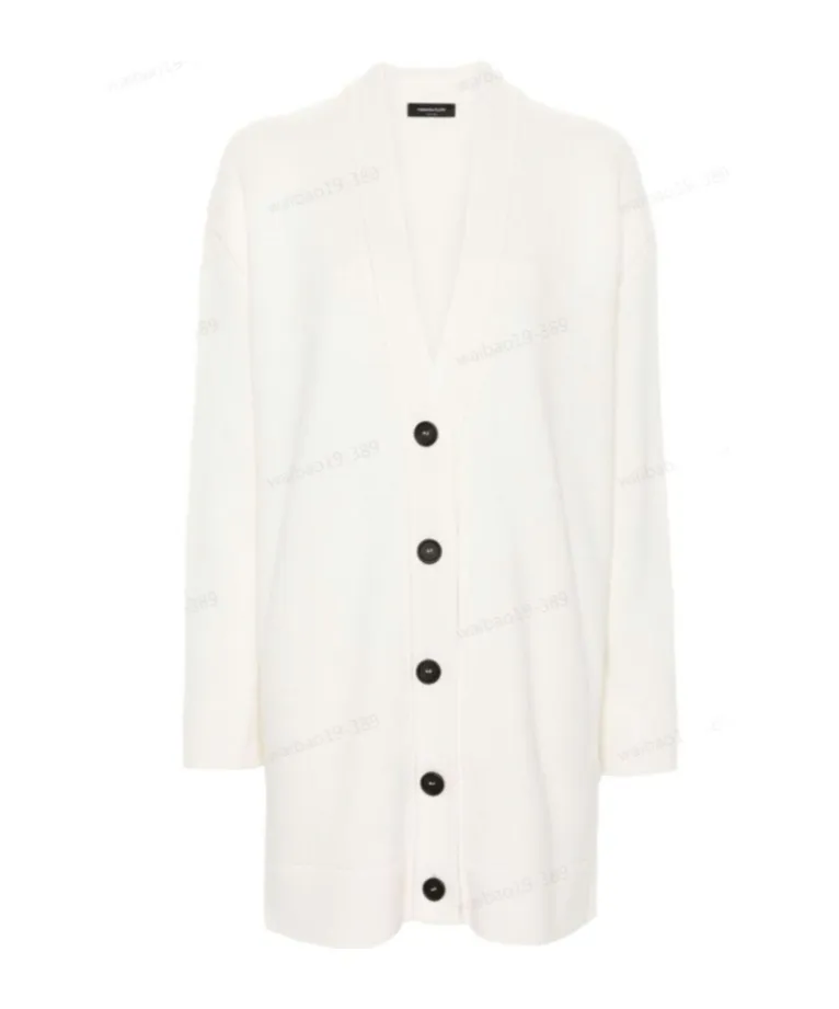 V-Neck Knitted Oversized Cardigan