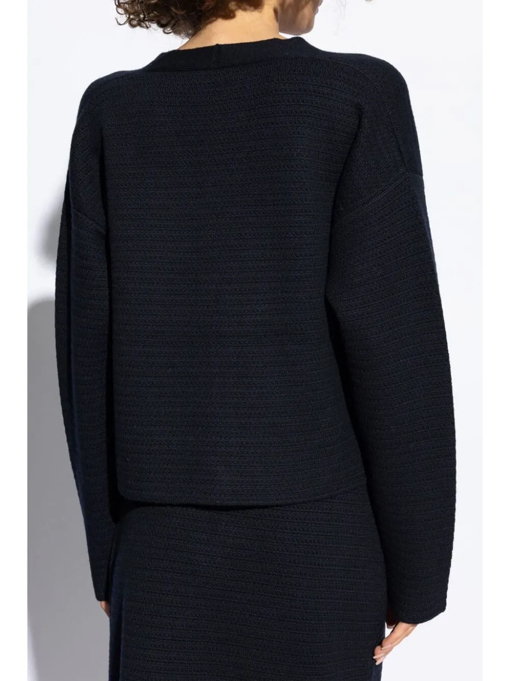 V-Neck Buttoned Knitted Cardigan