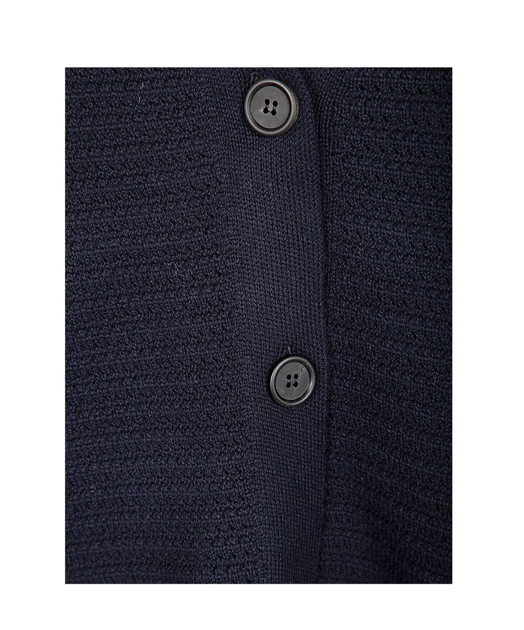 V-Neck Buttoned Knitted Cardigan