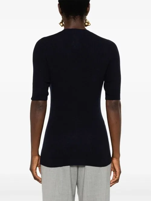 Ribbed-Knit Top
