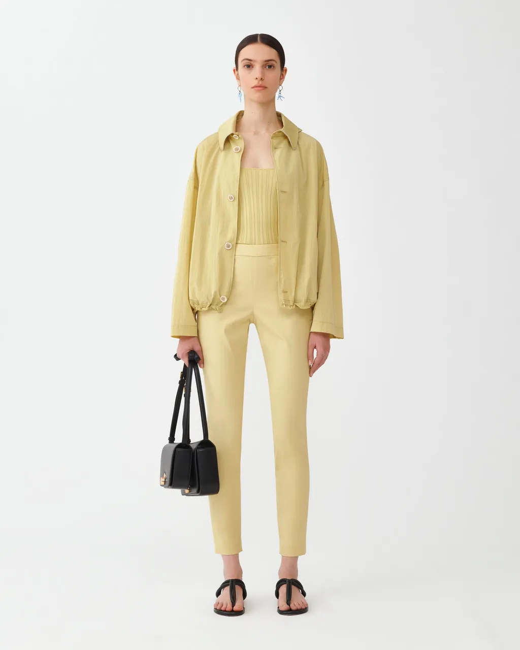Straight-Leg Tailored-Cut Trousers