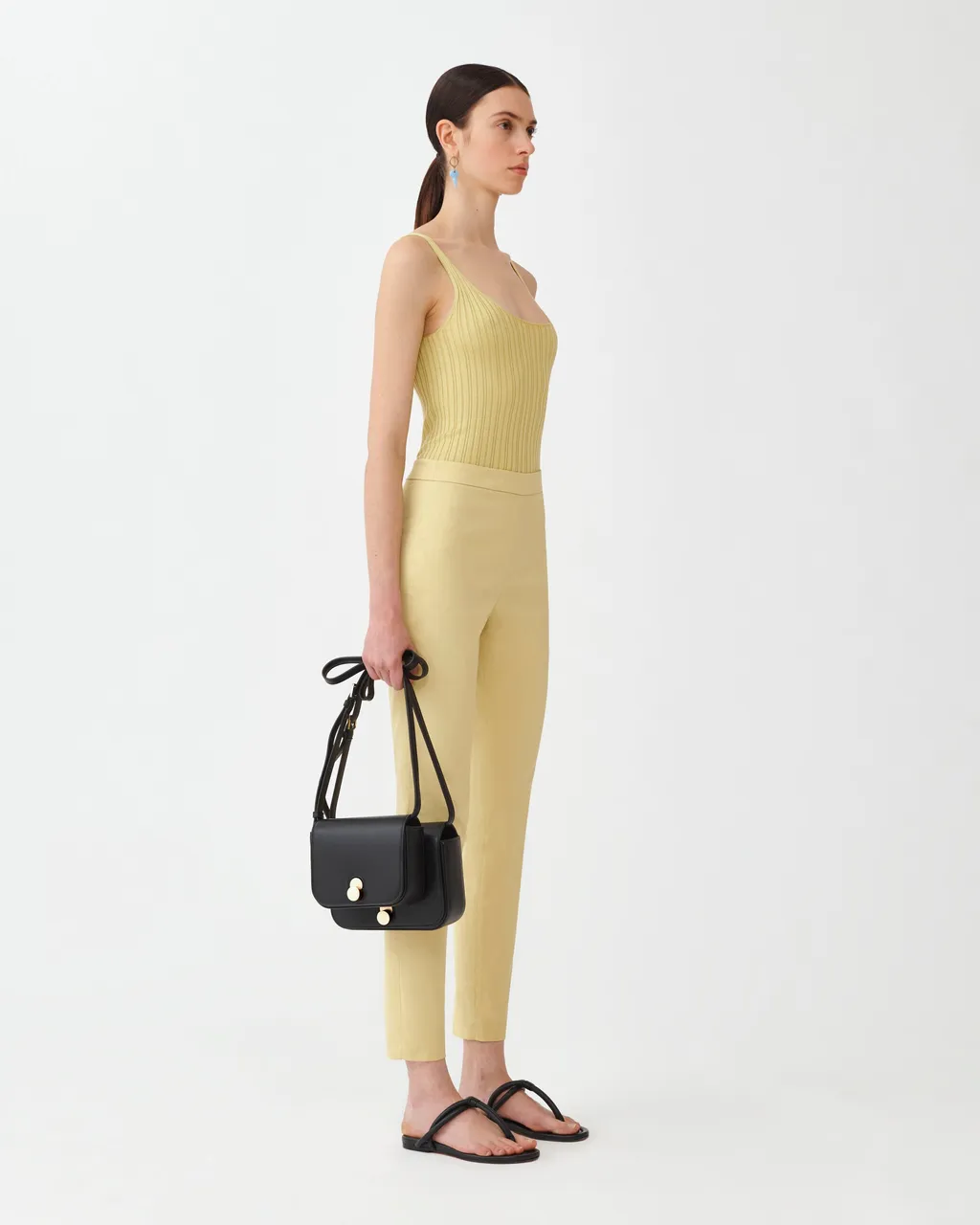Straight-Leg Tailored-Cut Trousers