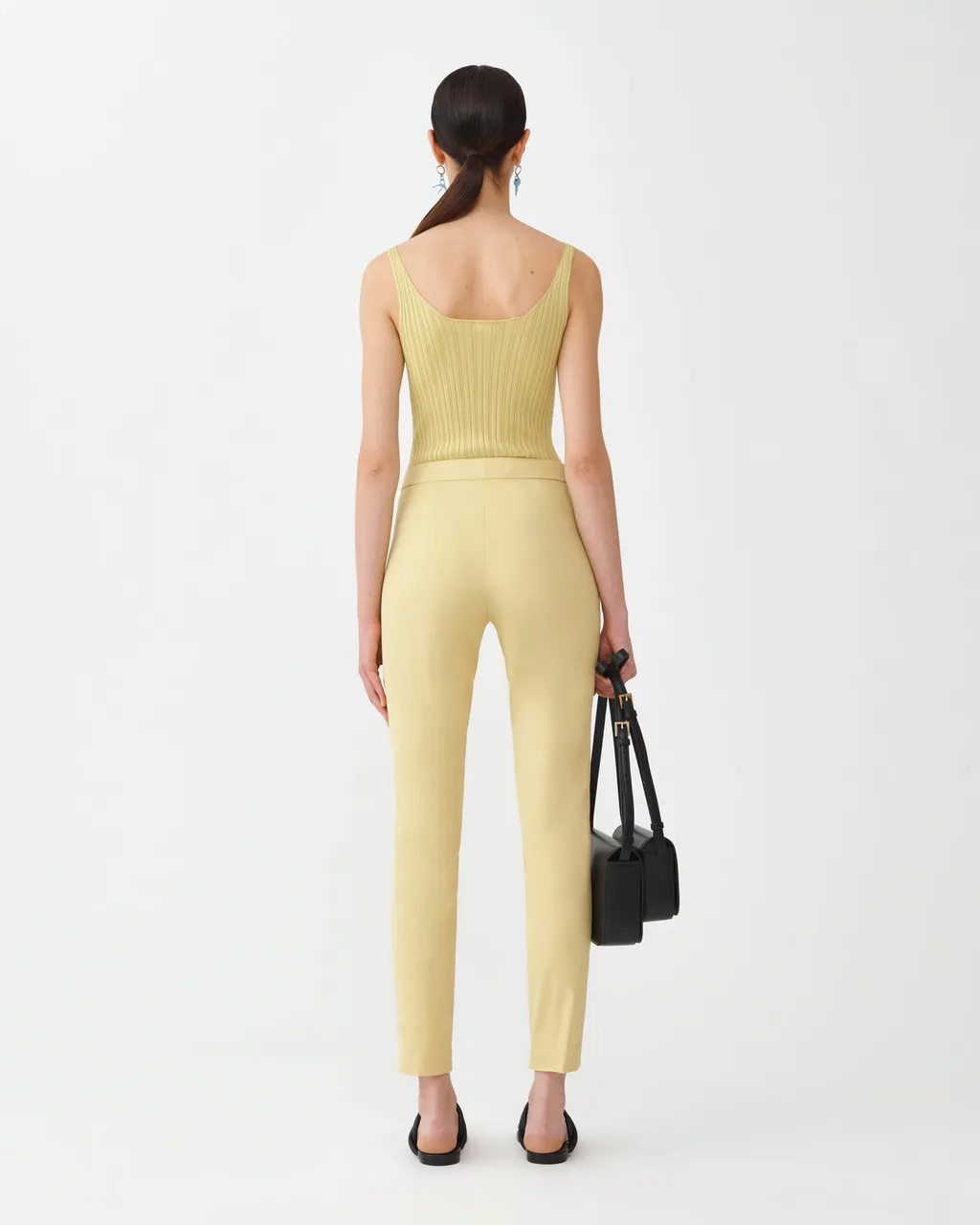 Straight-Leg Tailored-Cut Trousers