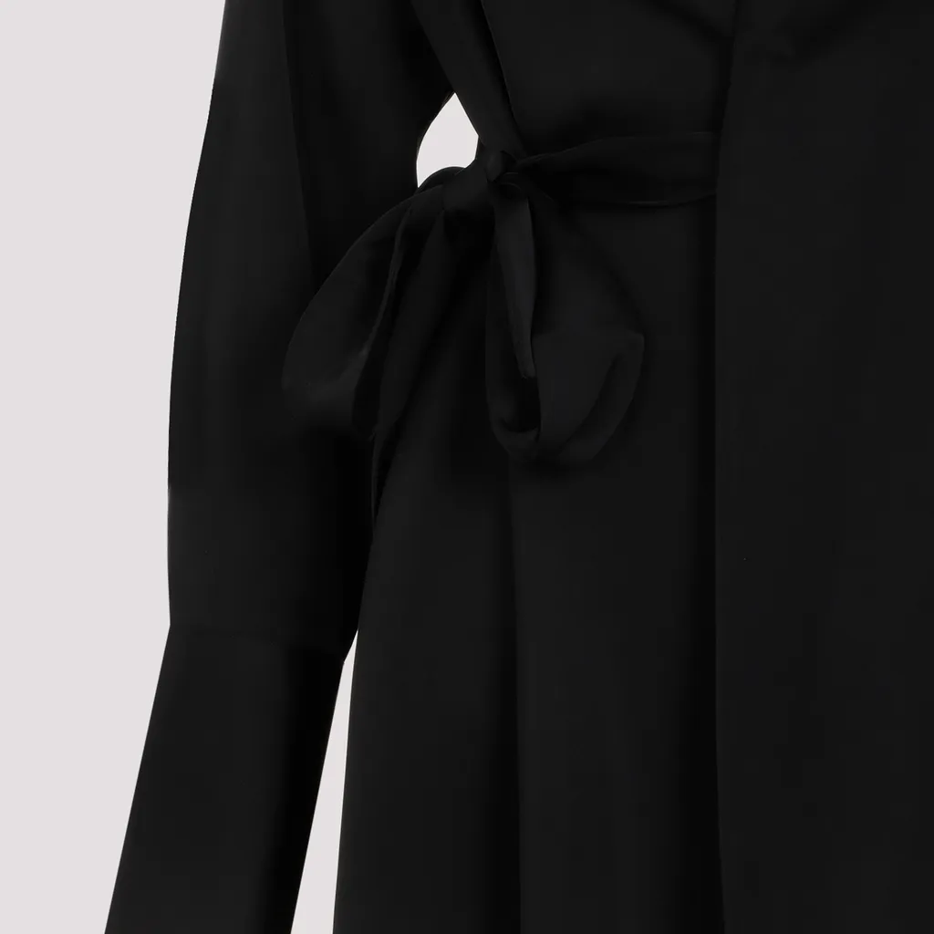 Wrap Around Satin Blazer