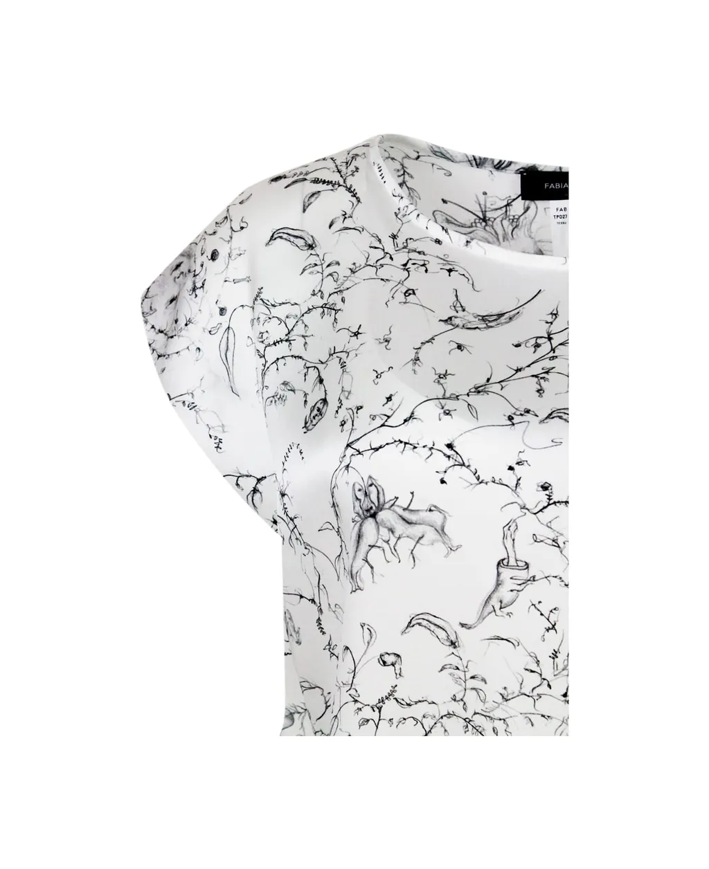 Graphic Printed Crewneck Top