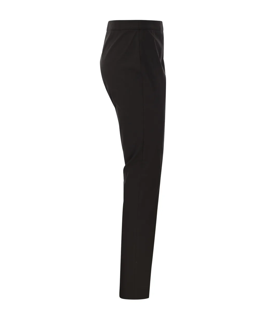 Straight-Leg Tailored-Cut Trousers