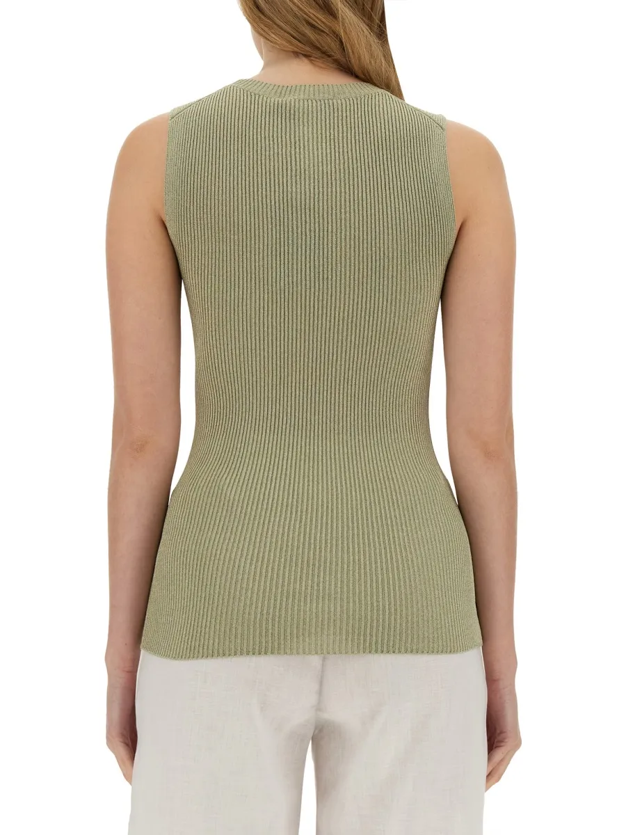 Crewneck Ribbed Tank Top