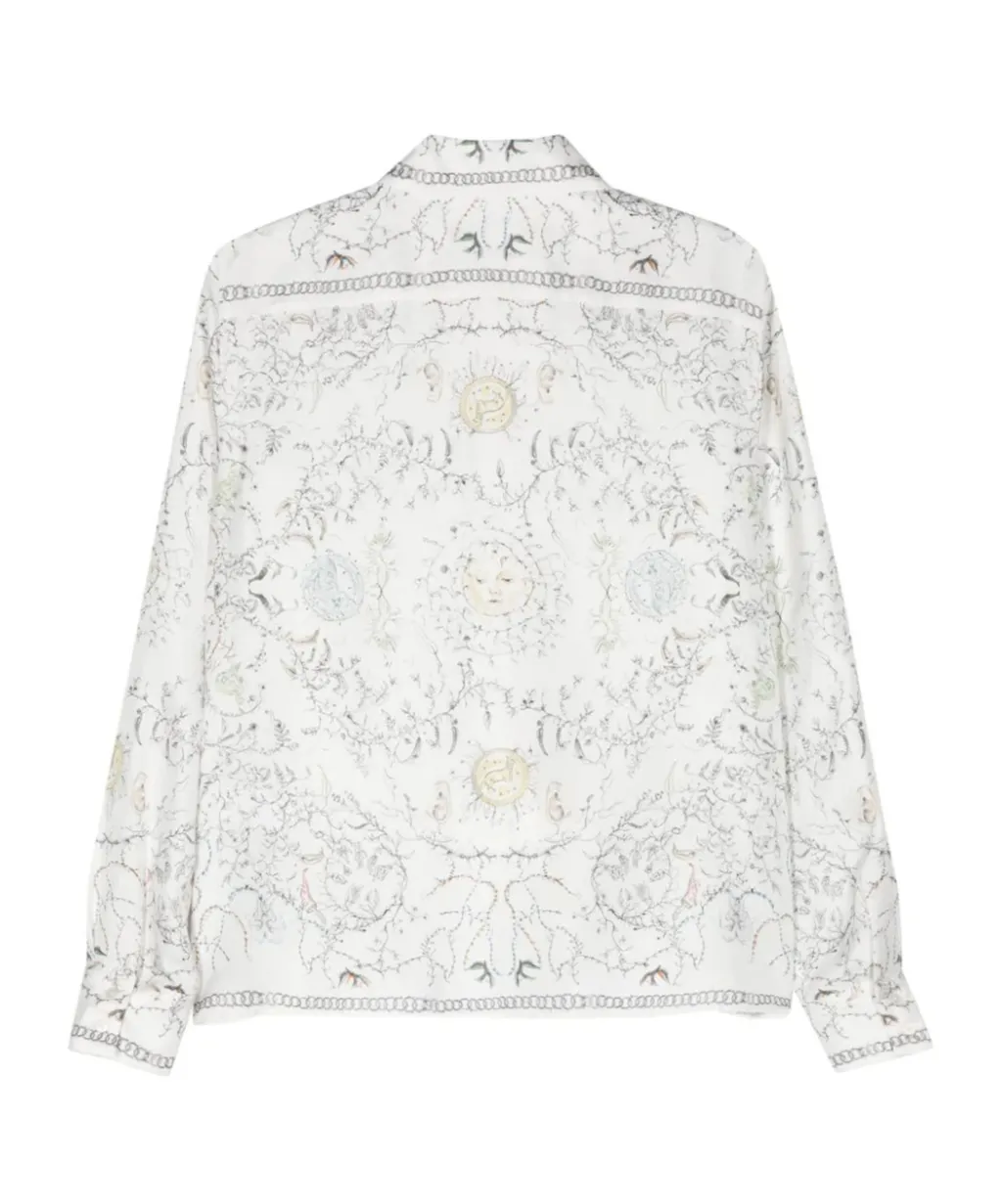 Lapel Satin Shirt