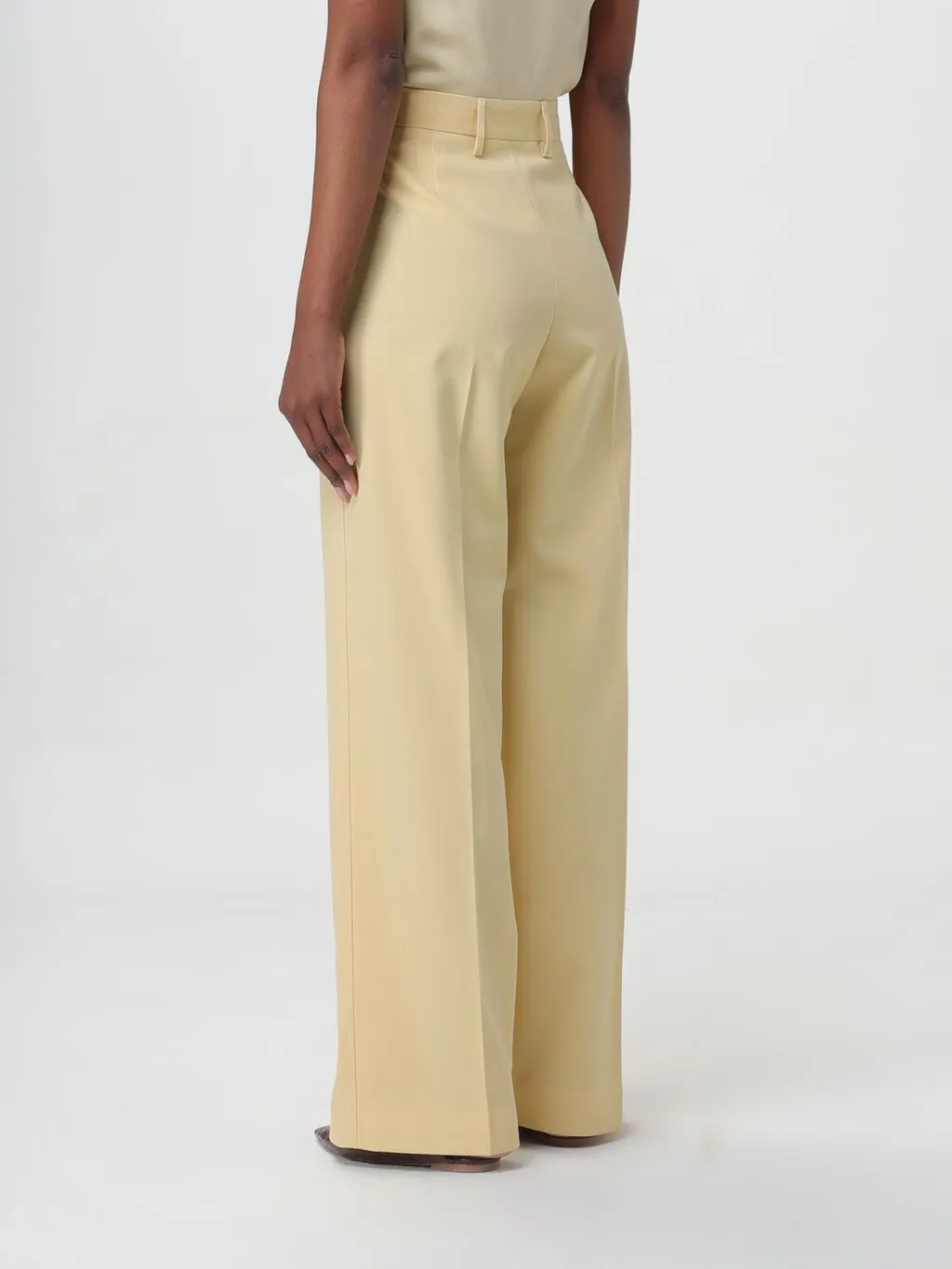Stretched Straight-Leg Trousers