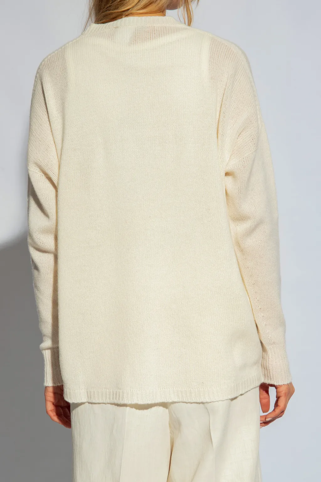 V-Neck Drop Shoulder Jumper