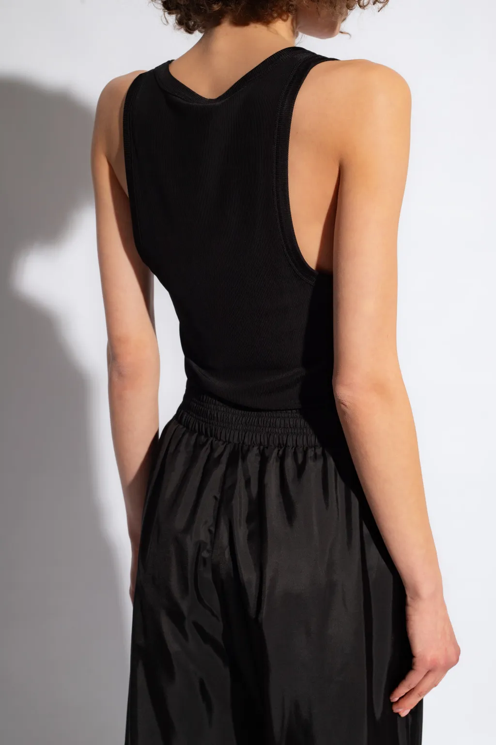 Fine-Ribbed Tank Top