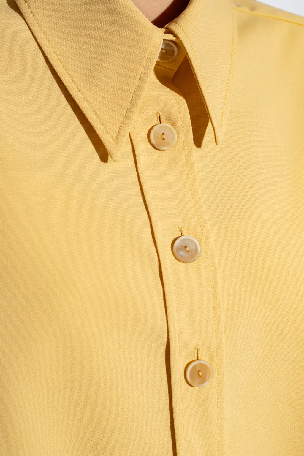 Drop-Shoulder Cropped Shirt