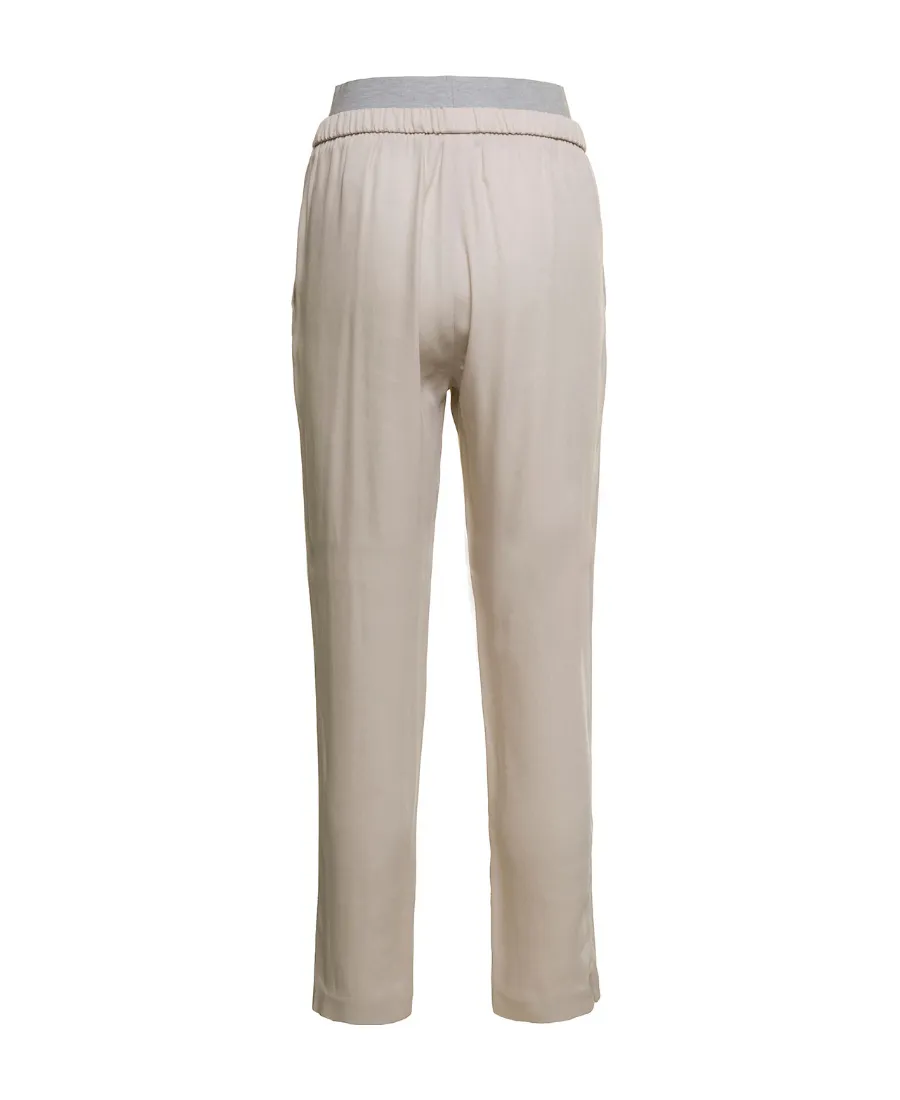 Cigarette Style Embellished Pants