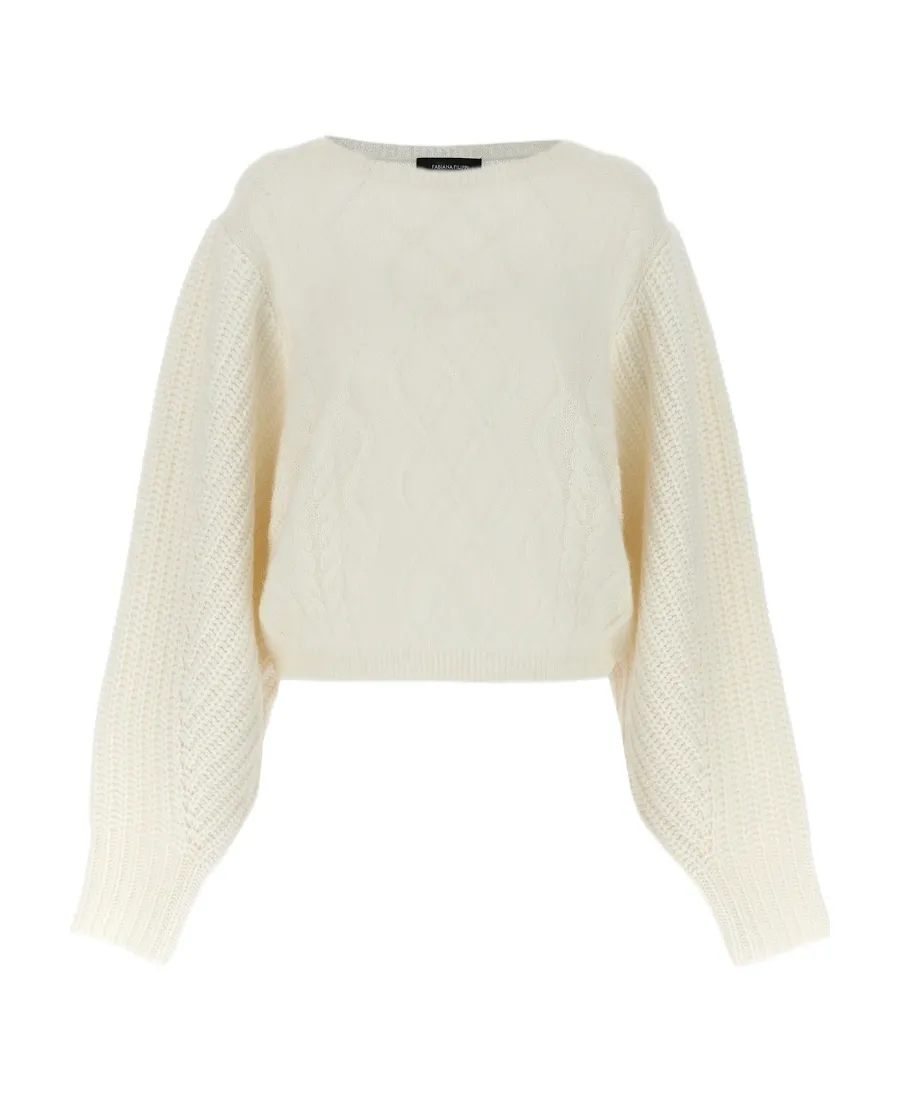 Crewneck Cable-Knit Jumper
