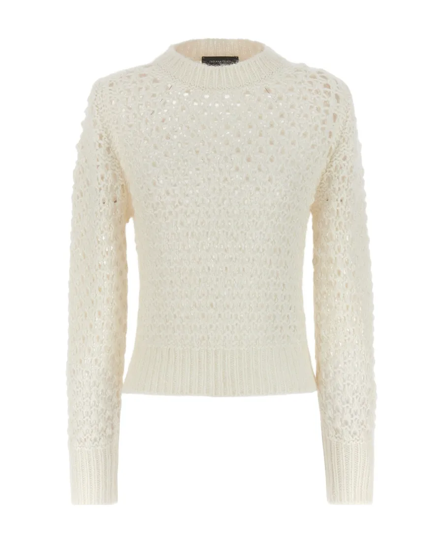 Perforated Mesh Knitted Jumper