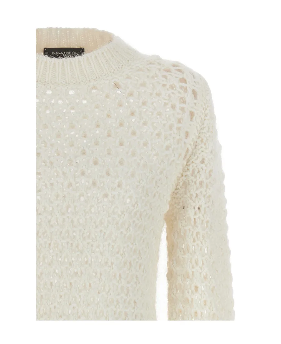 Perforated Mesh Knitted Jumper