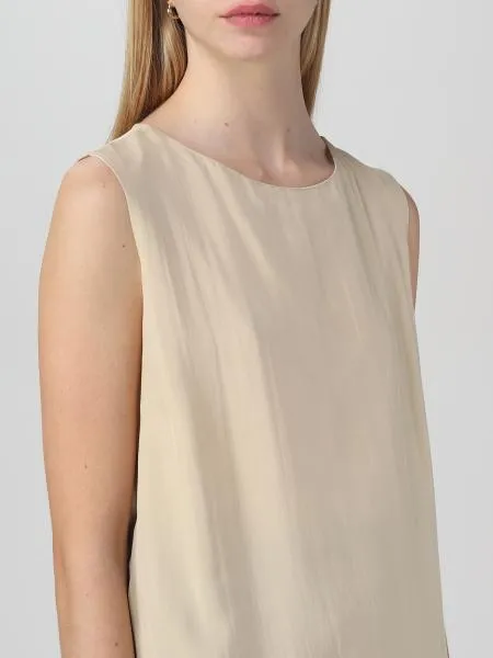 Sleeveless Vest With Round Neck