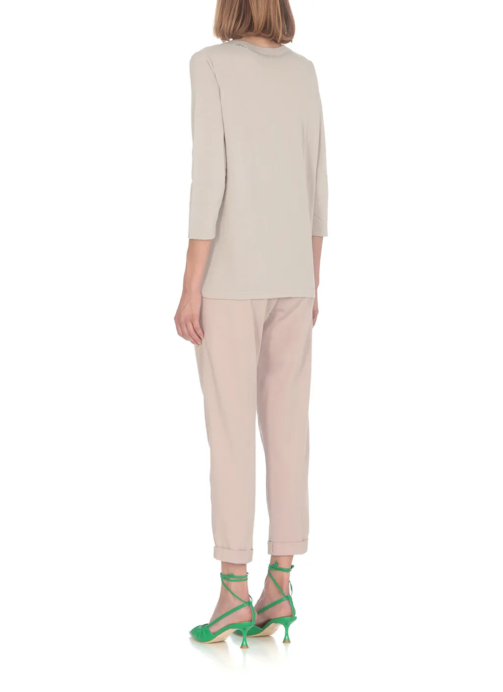 Casual Pants With Waist And Loop Straps