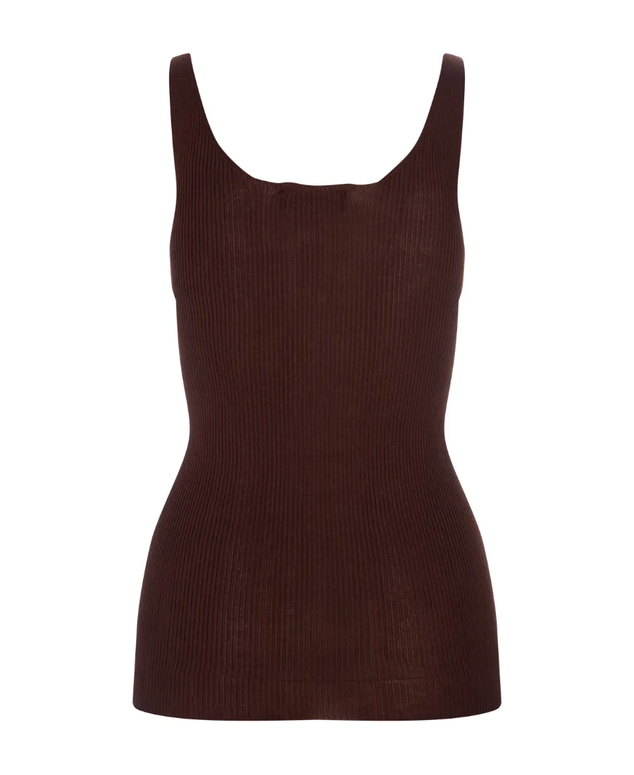 Ribbed-Knit Tank Top