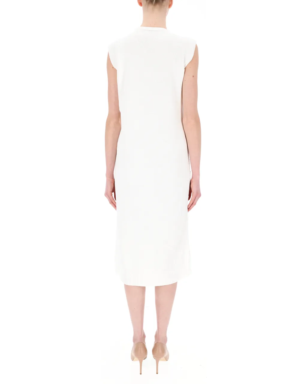 Sleeveless Knitted Midi Dress