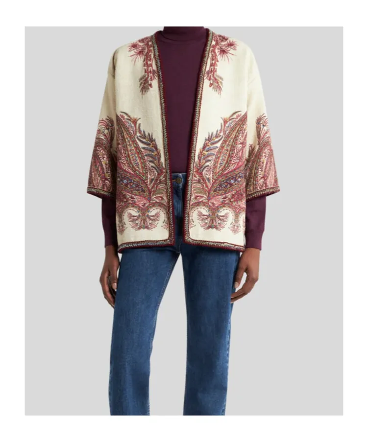 Floral Paisley Poncho