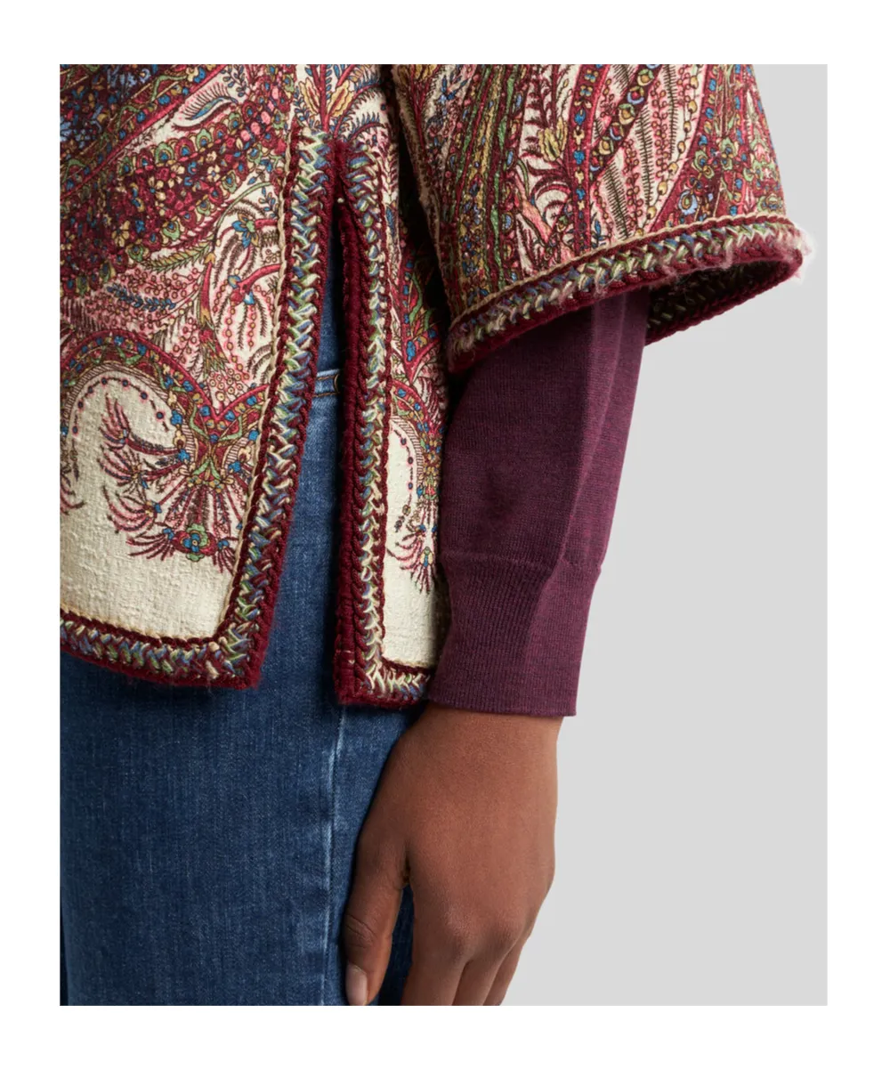 Floral Paisley Poncho