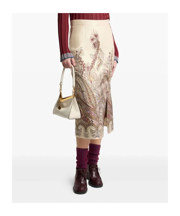 Paisley Jacquard Skirt