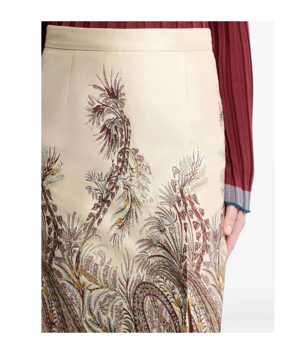 Paisley Jacquard Skirt