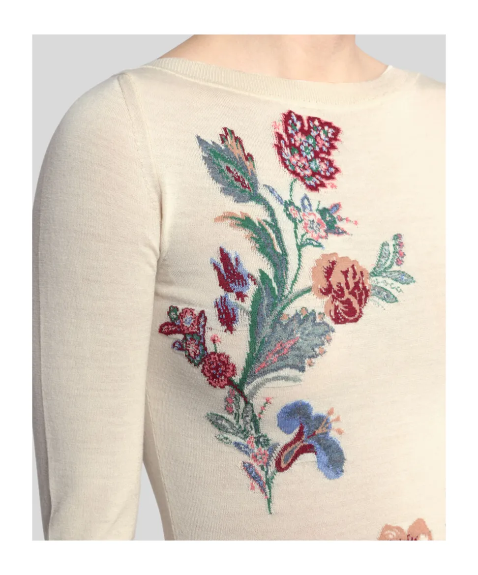 Wool-Blend Jacquard Sweater