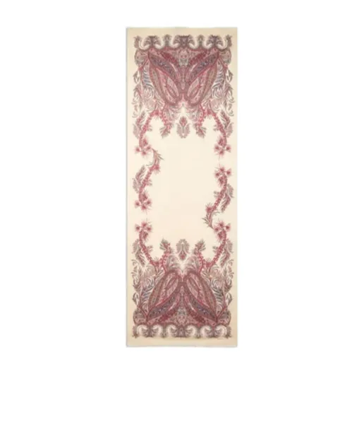 Cashmere-Blend Scarf With Placed Print