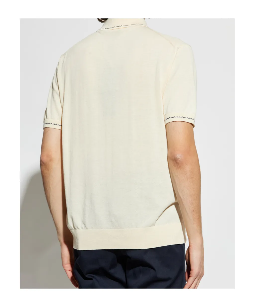 Pegaso Embroidered Knitted Polo Shirt