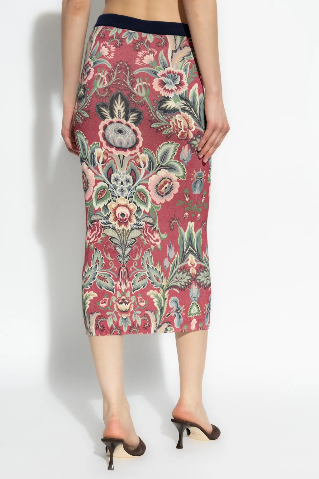 Patterned Midi Skirt