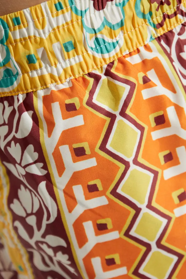 Elastic Waist Swimming Trunks