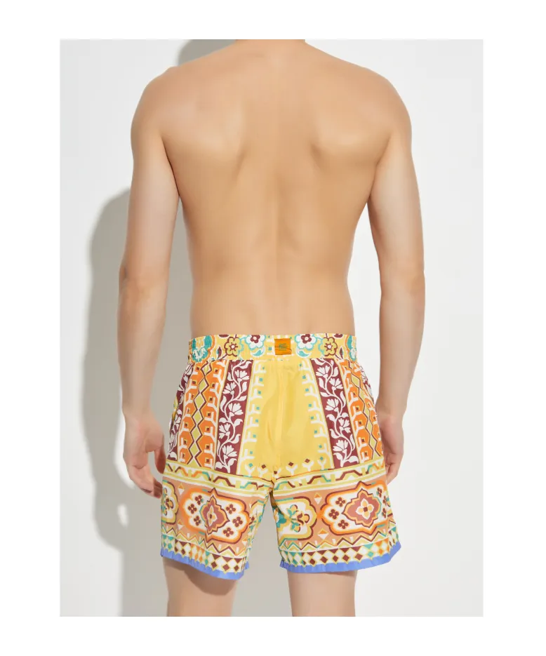 Elastic Waist Swimming Trunks