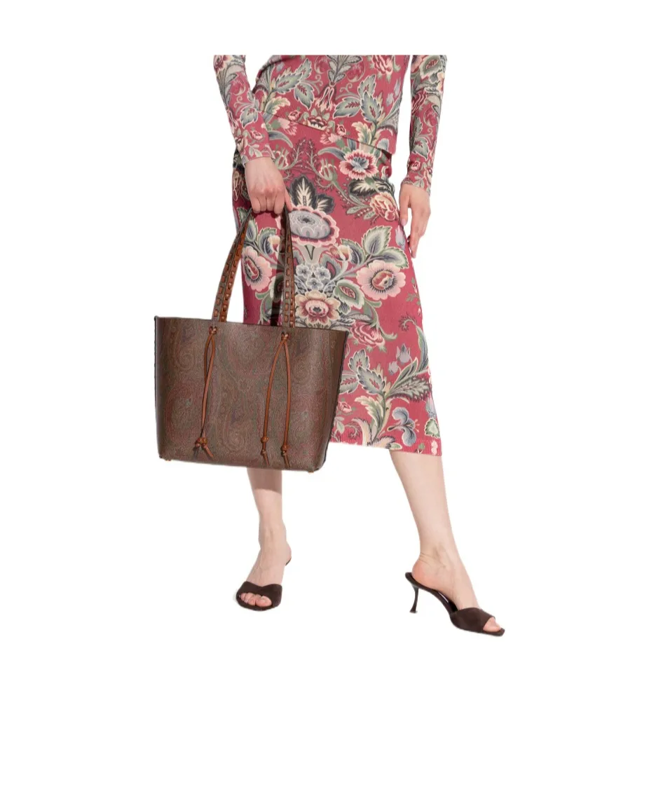 Paisley Jacquard Large Shopping Bag