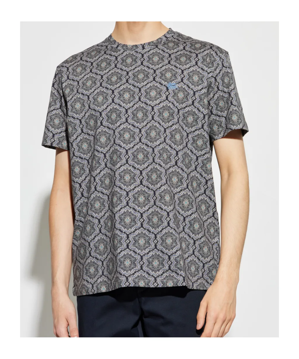 Patterned Crewneck T-Shirt