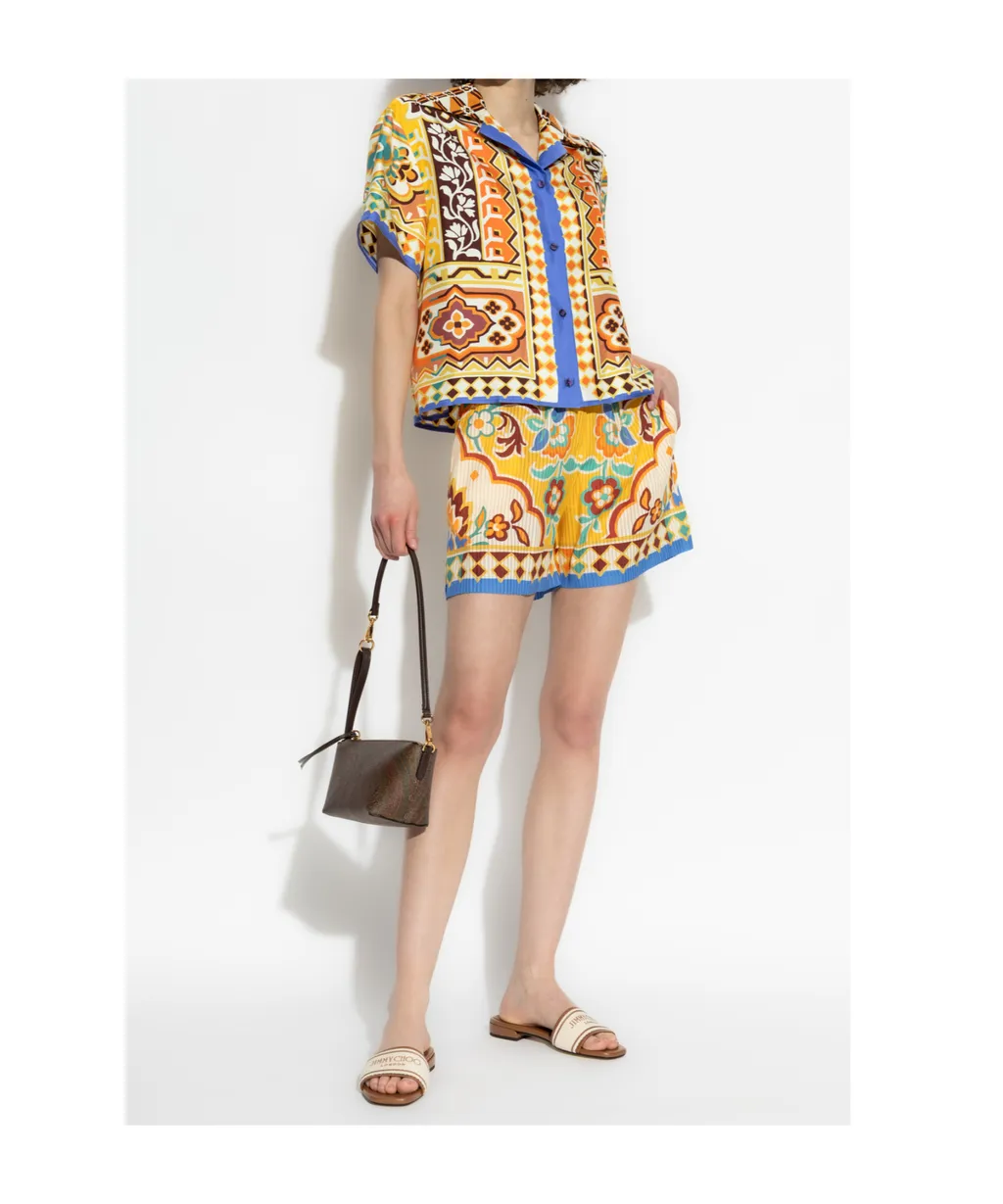 Paisley Patterned Shorts